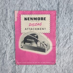 𝅺Vintage‎ Kenmore Zigzag Attachment Booklet